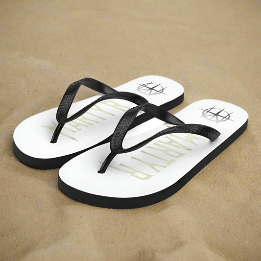 Dual Logo Flip-Flops